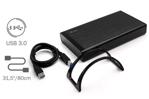i-Tec 250GB externe Festplatte 3.5'' USB 3.0 MYSAFE35U401 - schwarz - Image 3