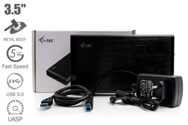 i-Tec 250GB externe Festplatte 3.5'' USB 3.0 MYSAFE35U401 - schwarz - Image 5
