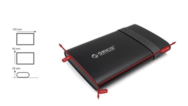 Orico USB 3.0 externes 2.5 Zoll Festplattengehäuse 2538U3 ohne HDD - Image 1