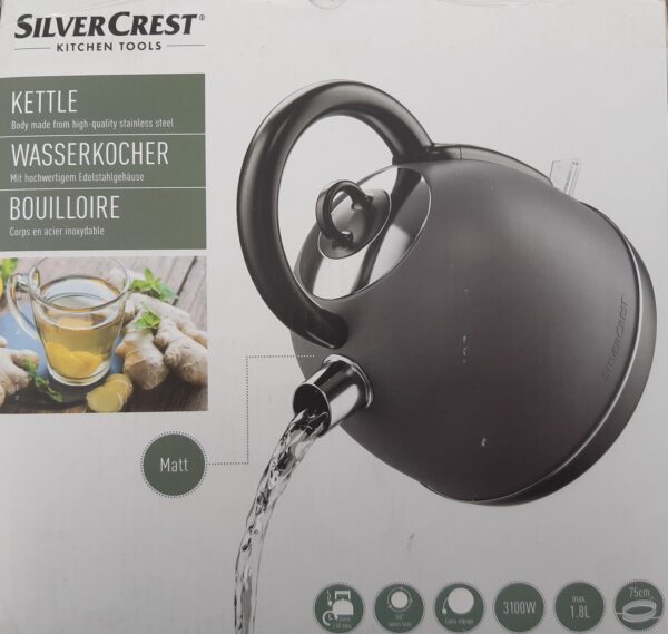 SILVERCREST® Wasserkocher SWKC 3000 E3 in Anthrazit für die Küche