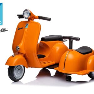 Elektro Kinder Motorrad Vespa 150 VL1T mit Beiwagen 30W 6V 4.5A