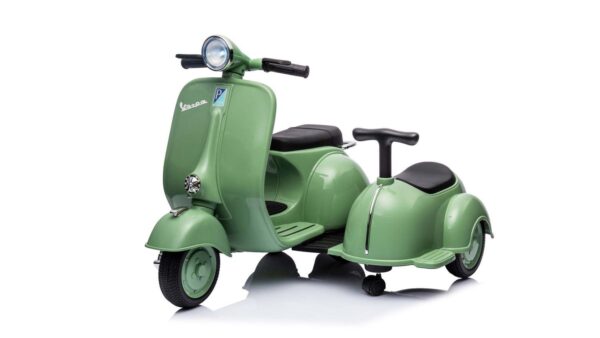 Elektro Kinder Motorrad Vespa 150 VL1T mit Beiwagen 30W 6V 4.5A - Image 3