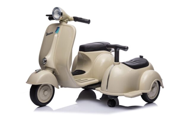 Elektro Kinder Motorrad Vespa 150 VL1T mit Beiwagen 30W 6V 4.5A - Image 4