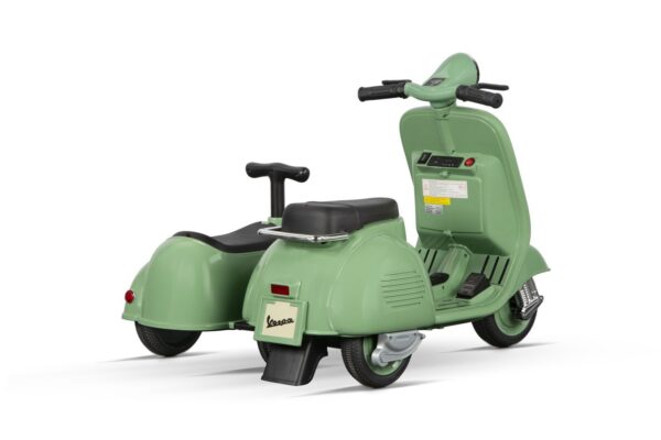 Elektro Kinder Motorrad Vespa 150 VL1T mit Beiwagen 30W 6V 4.5A - Image 7