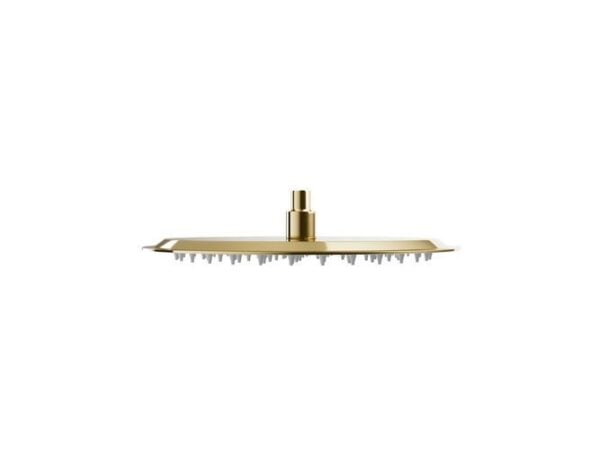 Thermostatisches Duschsystem LUGO Unterputz Armatur mit goldener Kopfbrause - Image 4