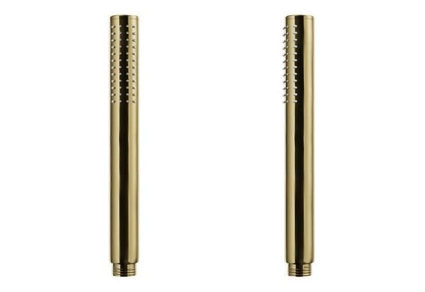 Thermostatisches Duschsystem LUGO Unterputz Armatur mit goldener Kopfbrause - Image 5