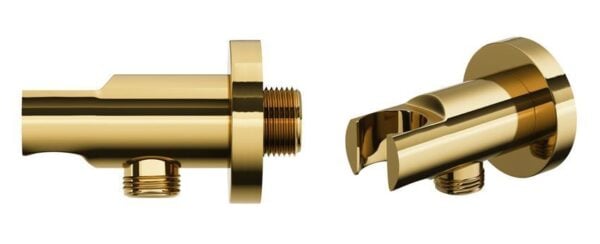 Thermostatisches Duschsystem LUGO Unterputz Armatur mit goldener Kopfbrause - Image 11