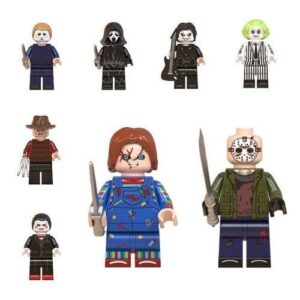 8-teiliges Halloween Schurken Modell Set - Action Figuren & Bausteine Deko
