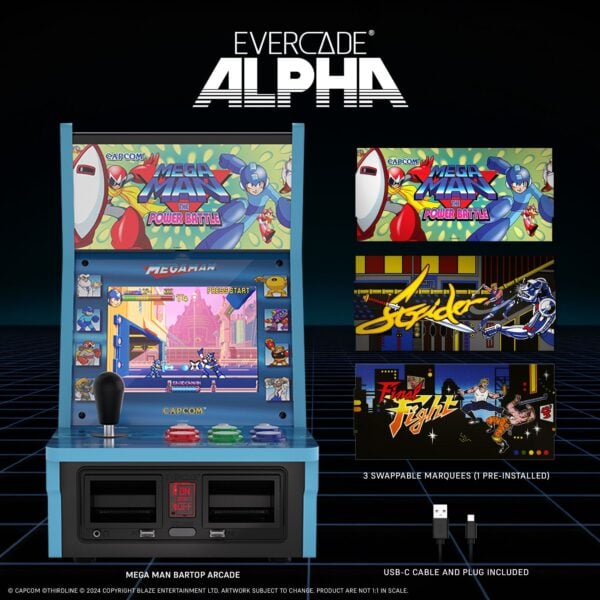 Blaze Evercade Alpha Mega Man Bartop Arcade | Neu & OVP | 6 Spiele inkl. - Image 5