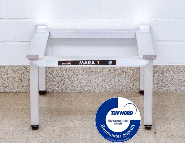 Robustes Aluminium Untergestell für Waschmaschinen, 150 kg Traglast, rostfrei - Image 1