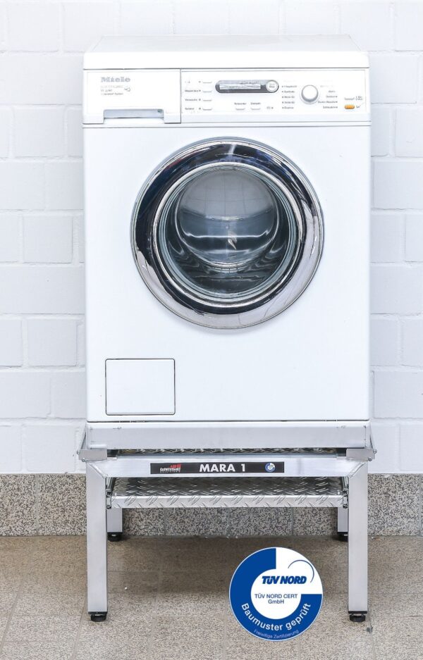 Premium Waschmaschinen Untergestell Alu, 150 kg Traglast, 1 Auszug