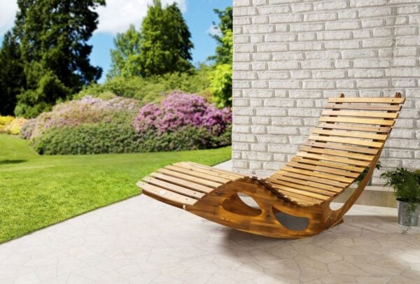Ergonomische Schwungliege aus Akazienholz - HC Garten & Freizeit FSC® - Image 3