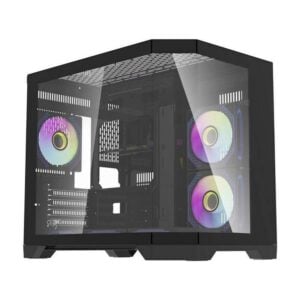Darkflash FT418 Black Computergehäuse – Stylisches Gaming-Case