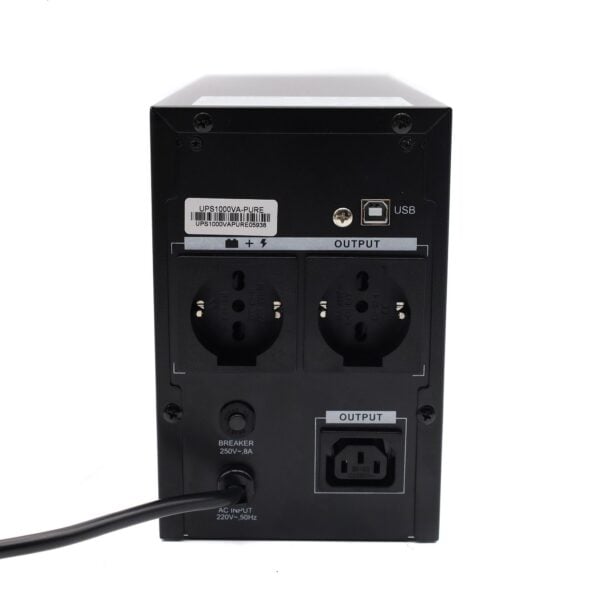 Vultech 1000VA Pure Line UPS mit reiner Sinuswelle und LCD-Display - Image 1