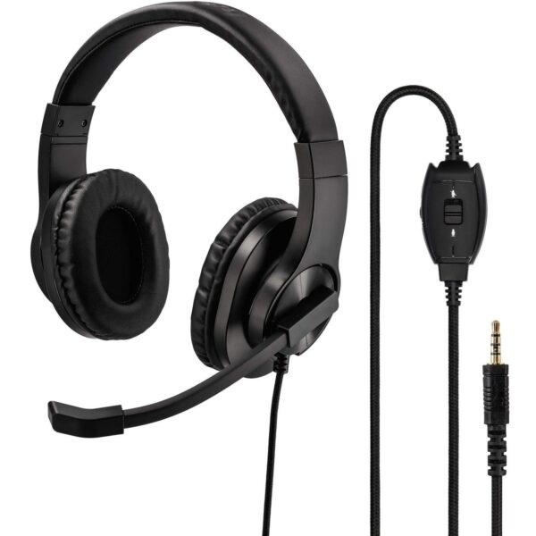 Hama PC Office Headset mit 3,5mm Klinke und Boom Mikrofon für Stereo-Sound
