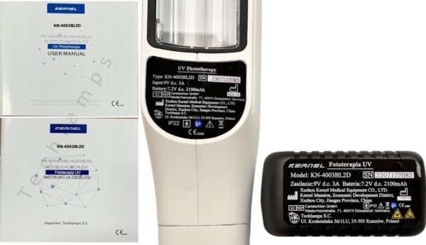 UVB 311nm Phototherapie Lampe für Akne, Psoriasis & Vitiligo mit Akku 9W - Image 5