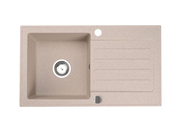 Granitspüle 76x44 cm – Einbauspüle mit Siphon Set in verschiedenen Farben - Image 9