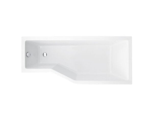 Eckbadewanne Integra 150x75 cm Rechts Acryl mit Duschwand und Ablauf - Image 1