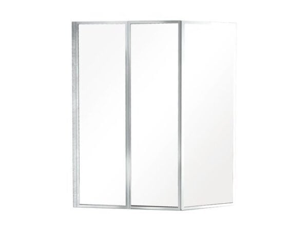 Eckbadewanne Integra 150x75 cm Rechts Acryl mit Duschwand und Ablauf - Image 3