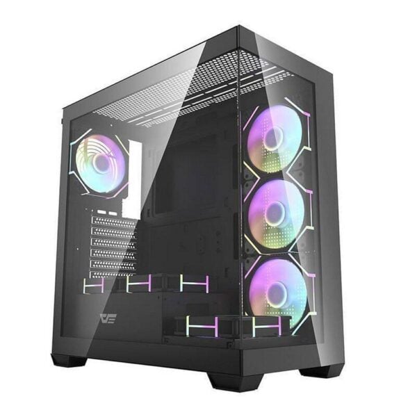 Darkflash DS900 Black Computergehäuse mit Lüftern – Hochwertig & Stylisch
