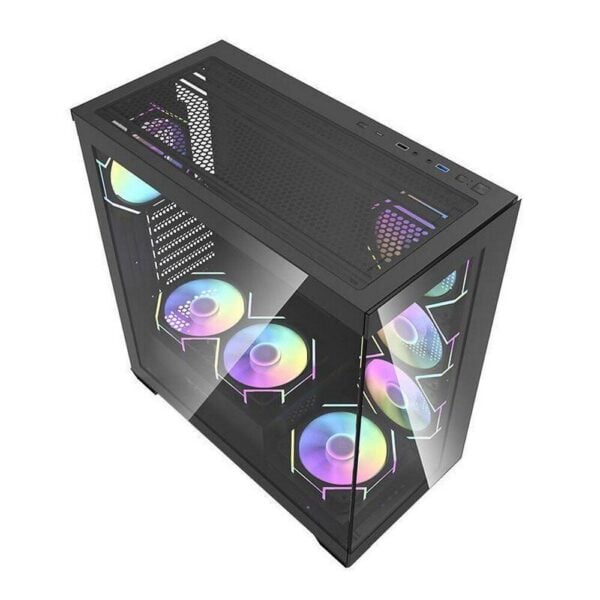 Darkflash DS900 Black Computergehäuse mit Lüftern – Hochwertig & Stylisch - Image 7