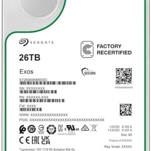 Seagate Exos 26TB Enterprise HDD ST26000NM000C für Datenspeicherung