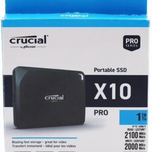 Crucial X10 Pro 1TB Portable SSD USB-C 3.2 - Schnelle Solid State Drive