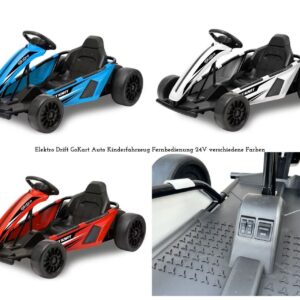 Kinder Elektro GoKart 200W Drift Kart für Kinderfahrzeug 2x24V EVA