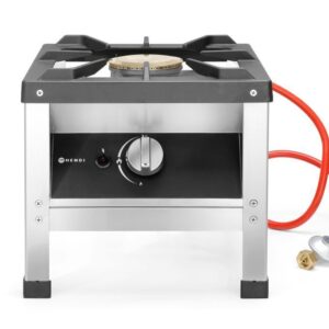 Hendi Hockerkocher Kitchen Line Edelstahl mit Pfannenaufbau 2,5 kW