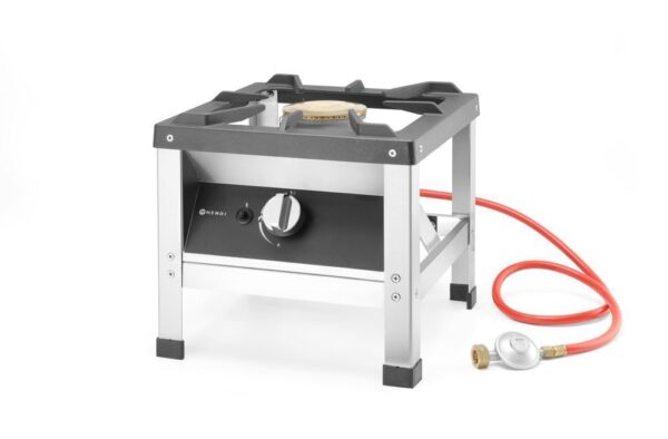 Hendi Hockerkocher Kitchen Line Edelstahl mit Pfannenaufbau 2,5 kW - Image 4