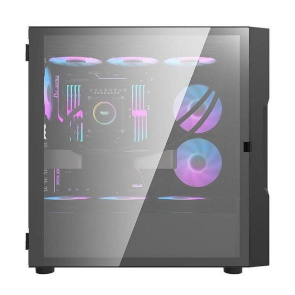 Darkflash DK431 Glass Computergehäuse mit 4 Lüftern - RGB Edition - Image 4