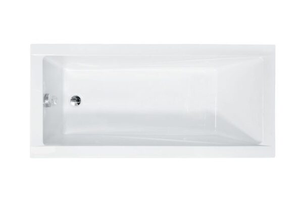 Moderne Rechteck-Badewanne 120x70 cm Weiß mit GRATIS Ablauf & Füßen - Image 1