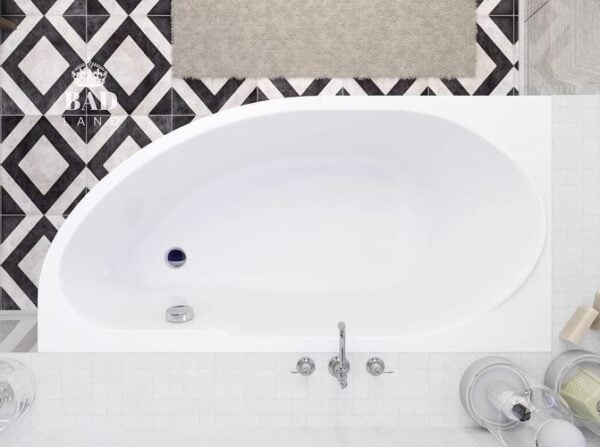 Eckbadewanne MIKI 140x70 cm aus Acryl mit GRATIS Ablauf & Füßen - Image 2