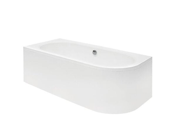 Eckbadewanne AVITA 170x75 cm links mit Acrylschürze, Ablauf & Füße gratis - Image 5