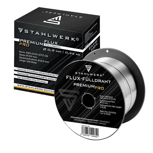 Stahlwerk Fülldraht 3er Set FLUX E71T-GS 0,9 mm 0,45 kg MIG MAG Draht - Image 2